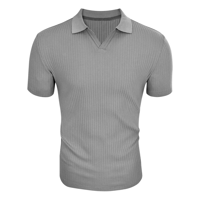 Polo shirt met korte mouwen en strepen 9A7B3C2D5