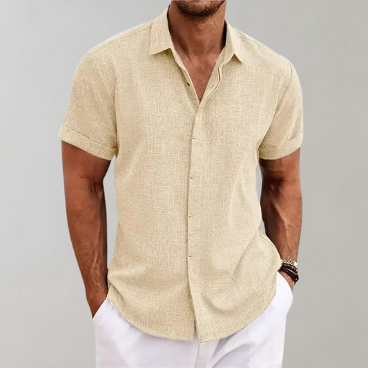 Beige polo shirt voor heren