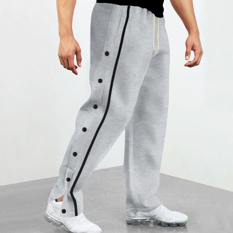 Losse sweatpants met knopen 7g3h1j4k2