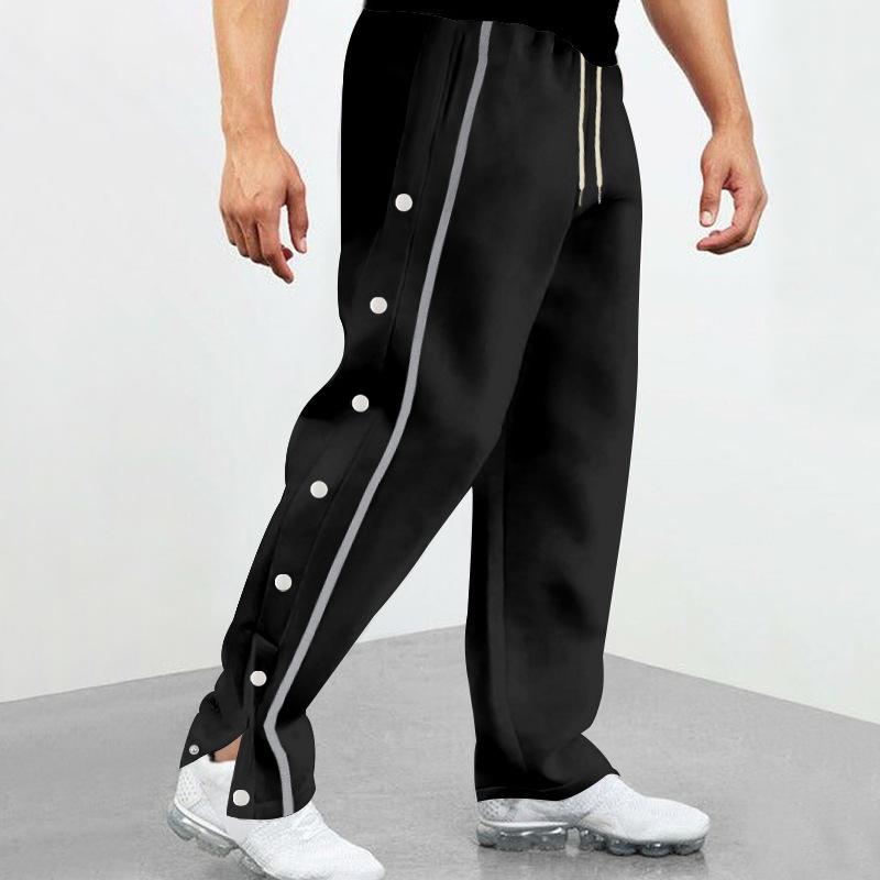 Losse sweatpants met knopen 7g3h1j4k2